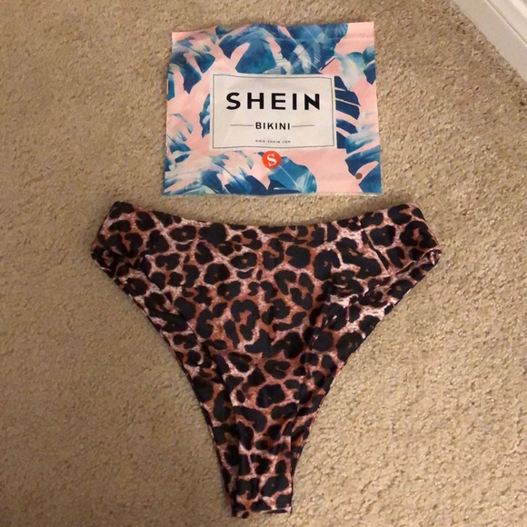 shein cheetah bathing suit